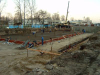 Hydroizolacja spodu płyty fundamentowej, ul. Oliwska, Warszawa 2006