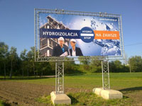 Reklamy wielkoformatowe w Polsce - przykład